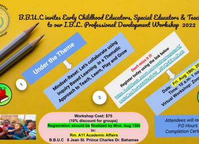 IBL Professional Development Workshop 2022